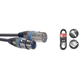 Stagg SMC10 10 m XLR Female to XLR Male Microphone Cable Blue