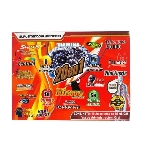 Bebible Hierro Multi Vitamínico 20 en 1 Liquid Multivitamin –