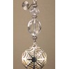 Divine Crystal and Silvery Victorian Spider Web Light Chain/Fan Pull