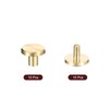 sourcing map 10Pack Brass Chicago Screws, 4x5x10mm Flower Texture Flat