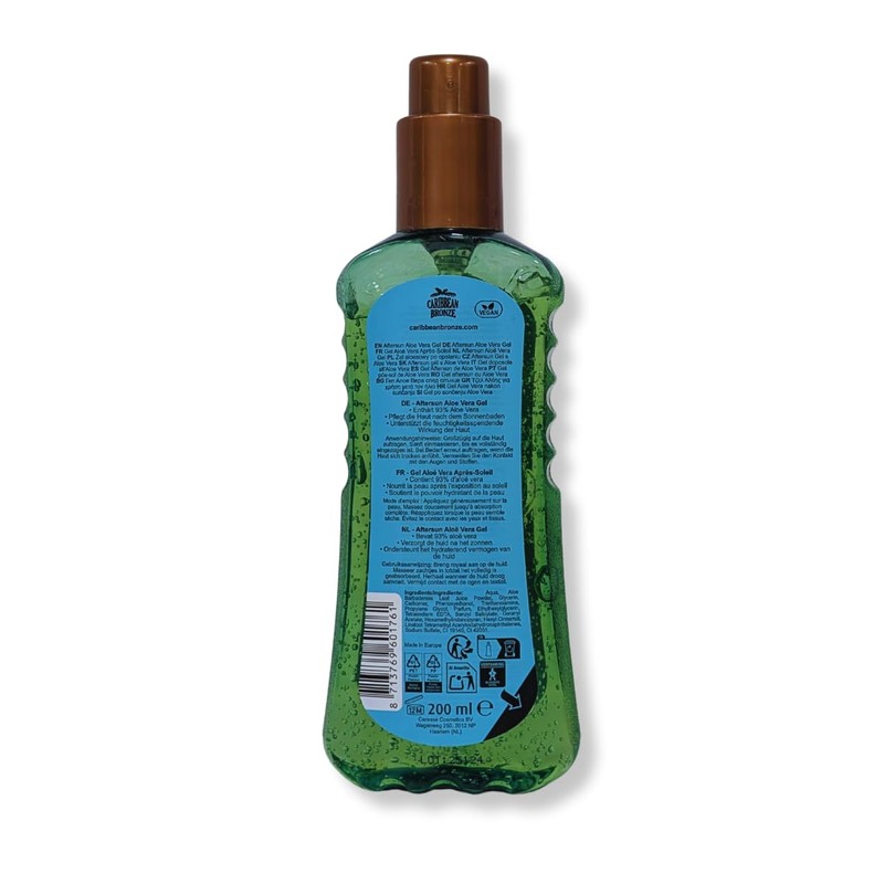 Caribbean Bronze Aftersun Gel with Aloe Vera 93% - Moisturising,