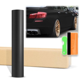 12"x60" (1FTx5FT) Black Ultra Matte Flat Vinyl Wrap Auto Car Sticker Decal Film Sheet Bubble Free Air Release Technology with Tool Kit