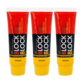 Neshura Autri Block & Block Original Sun Cream 80g x 3 / 오뜨리 블록앤블록 오리지널 선크림80g x3개