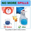 2 Pack Laundry Detergent Dispenser Cup Holder, Nozzle Button，Easily No