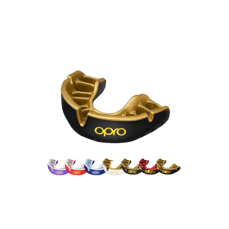 OPRO Protector Bucal Deportivo Nivel de Proteccion 4 Gold