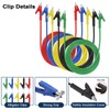 Sumnacon 5 Pack Alligator Clips Test Leads with Insulators Clips,Dual