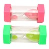 2pcs Hexagonal Hourglass 15 Minutes Learning Sand Timer Portable Plastic
