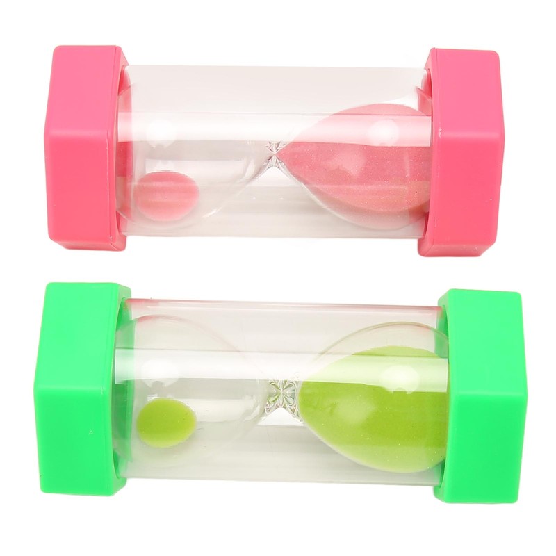 2pcs Hexagonal Hourglass 15 Minutes Learning Sand Timer Portable Plastic