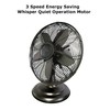Optimus F-6212A F-6212A 3-Speed 60-Watt 12-In. Portable Retro Oscillating Table