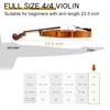 Kmise 4/4 Full Size Set, 4 Solid Wood Fiddle for