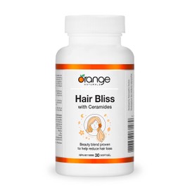Orange Naturals - Hair Bliss with Ceramides, 30 Softgel - Helps to Decrease Hair Loss in Women by Reducing Shedding Hair - Reduction of Dandruff - Helps to Normalize the Hair Cycle