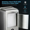 Gorlary Commercial Soap Dispenser Wall Mount, 37 fl oz, Silver