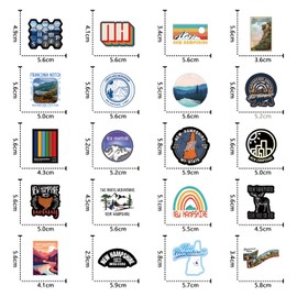 62Pcs New Hampshire Stickers Pack, Aesthetic Vinyl Waterproof Sticker Decals for Water Bottle,Laptop,Phone,Skateboard,Scrapbooking,Bumper for Kids Teens Adults for Party Supply Decor Favor…