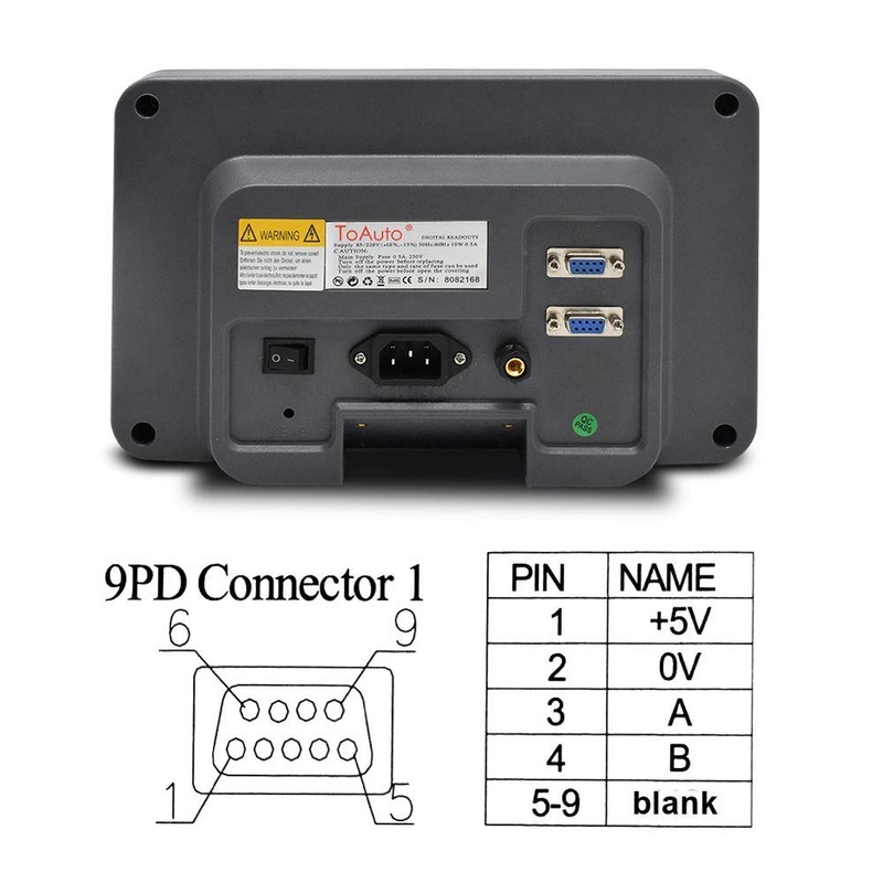 TOAUTO Digital Readout 2 Axis 3 Axis DRO Display Linear