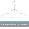 Unbranded 25 Metal Hangers Chrome Dress Shirt Retail Salesman Sample