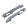 Brixwell Die Cast Finger Latch Set, Zinc Construction, Mill Finish,