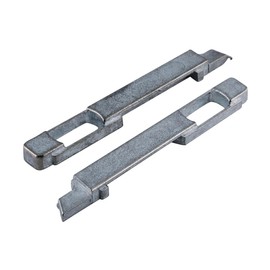 Brixwell Die Cast Finger Latch Set, Zinc Construction, Mill Finish, 4-1/16" Length, Includes Left and Right Hand Latches, Designed for Sliding Window and Door Applications