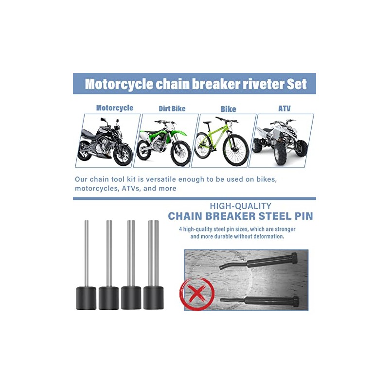 Herramienta de reparación de remaches para motos y motos