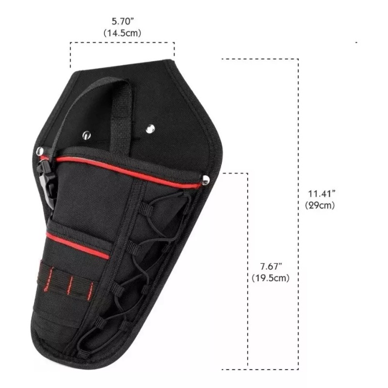 Estuchelandia Funda Porta Taladro Inalambrico Cinturon Porta Herramienta