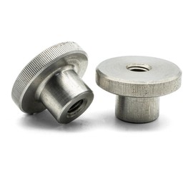 Hippo Hardware M8 (8mm) Knurled Thumb Nuts Hand Grip Knob High Type Stainless DIN466 (Pack of 3)
