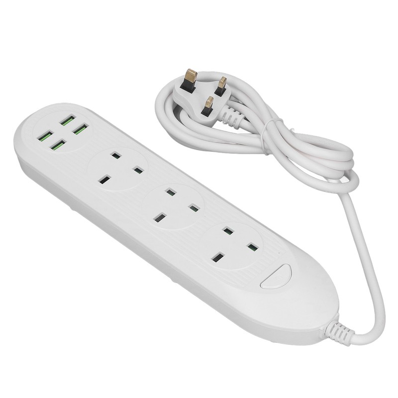 Power Strip Extension Long Cord 2500W Multi Functional with USB