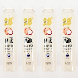 Lychee And White Peach Milk Drink,400g, Pack of 4