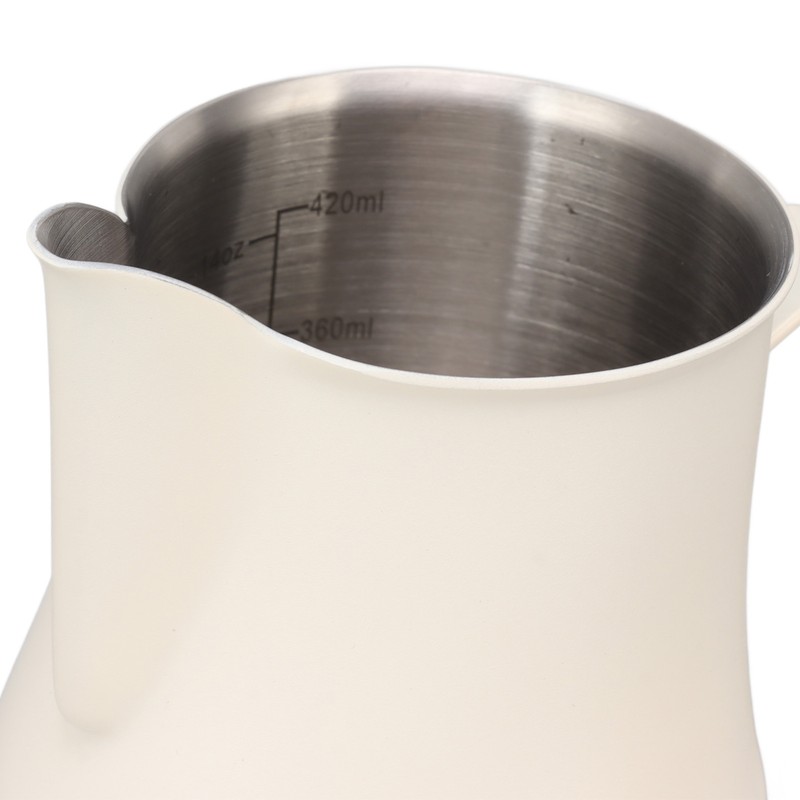 Milk Pitcher Cup 304 Stainless Steel Spout Mouth Scale Coffee