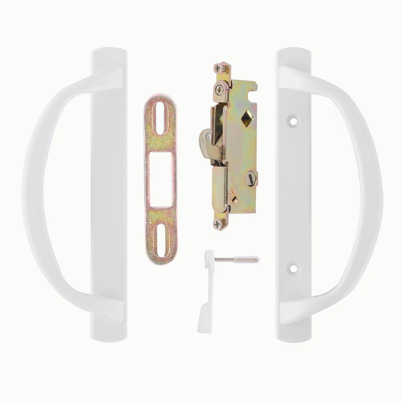 DECEBALUS Offset Position Keyed Sliding Patio Door Handleset with Mortise