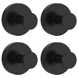 Drenky Suction Cup Hooks Stainless Steel A2 V2A Hooks with Suction Cup Pack of 4 Suction Hooks Extra Strong Hook Suction Cup Towel Hook Reusable Suction Cup Hooks for Bathroom Toilet Kitchen Office