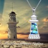 YAFEINI Women's Lighthouse Necklace 925 Sterling Silver Abalone Shell Jewellery