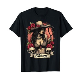Chicana Con Sazón Vaquero Rodeo Art T-Shirt