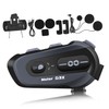 Operitacx Wireless Motorcycle Helmet Headset Intercom System Range Dustproof Frostproof