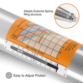 MOETER Concrete Rebound Hammer Tester, Concrete Strength Tester with 10-70MPa Test Range, Portable Mechanical Resiliometer Test Meter Tool