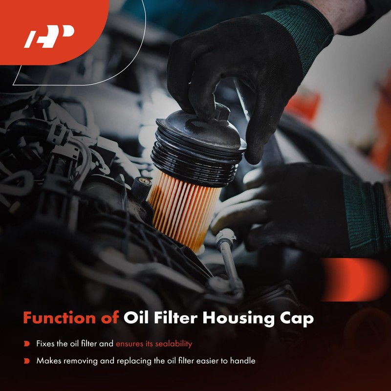 A-Premium Oil Filter Housing Cap Assembly Compatible with Dodge Ram
