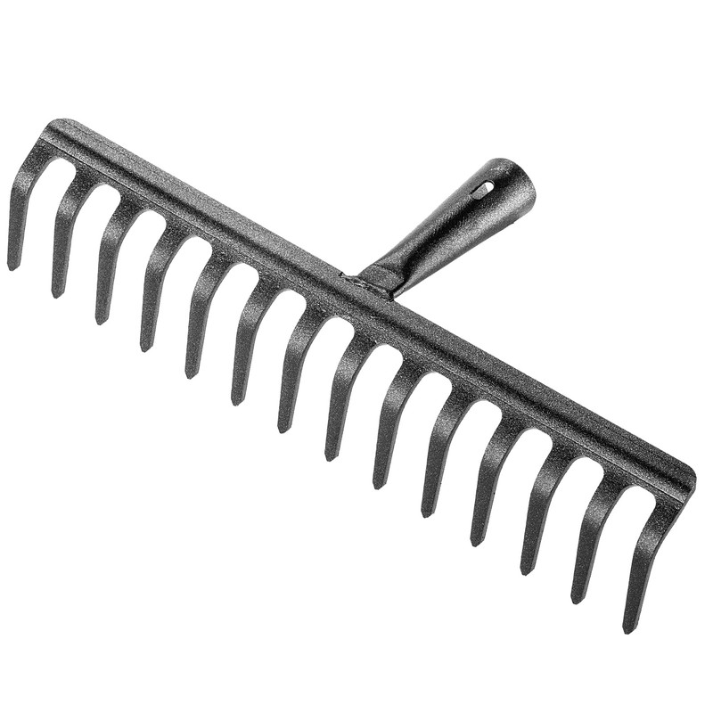 KADAX Garden Rake without Handle, Steel Garden Rake, Lawn Rake