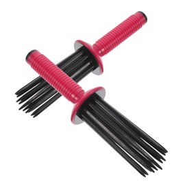 Mikinona 2pcs Professional Curly Hair Styling Brush Essential Oil Comb Slip Round Hair Brush Portable Curling Tool for Blow Drying