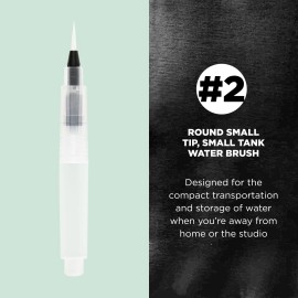 Sakura Koi Water Brush - Water Brush for Watercolor - 4 ml Tank - Small Brush