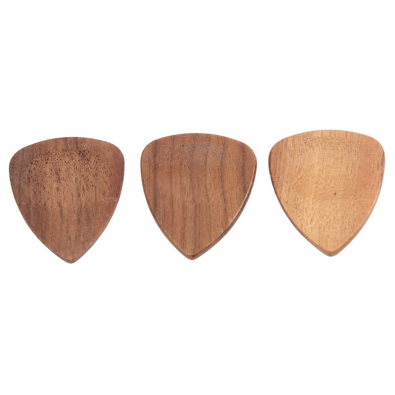 Wood Guitar Pick Holder Set 3 Pcs Wooden Guitar Picks