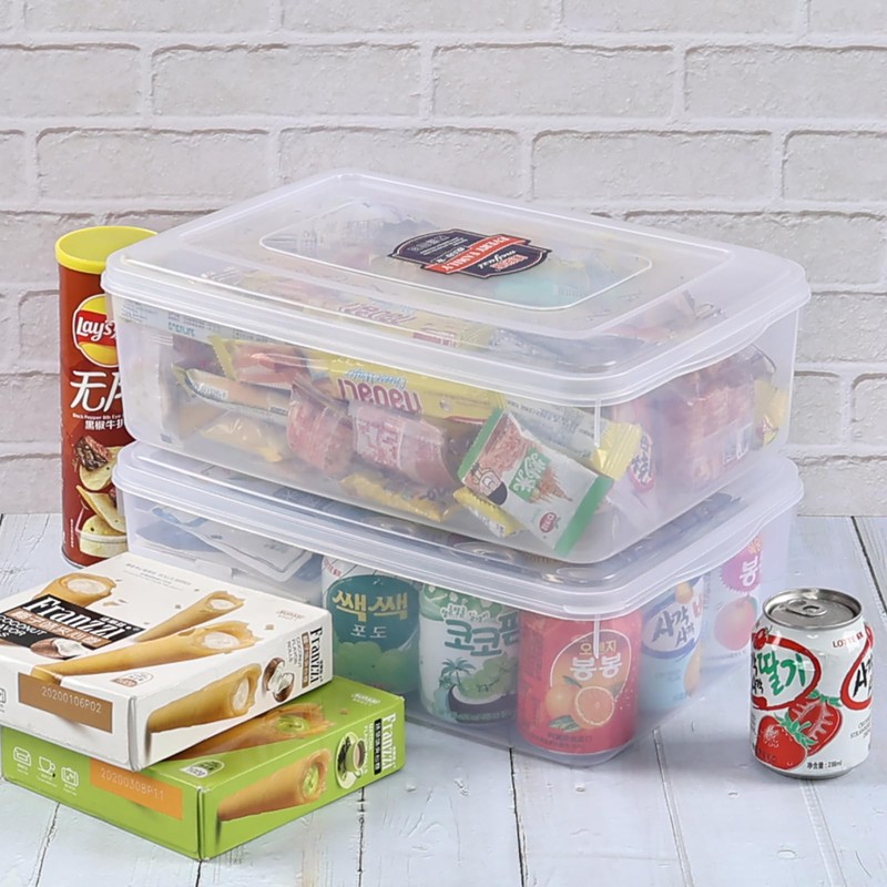 Jnktka 11 Quart Clear Plastic Storage Bins, Storage Container Box