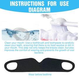 XdealCozyxc 2 Pcs Anti Snore Mouth Guard, Oral Anti Snoring Mouthpiece UK for Sleep Apnea