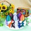 Impossmaker 6PCS Mini 3D Printed Easter Dragon Eggs with 3D