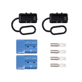 HISports 120A Anderson Stecker - Schnellverbindungs-Modular-Stromstecker für Auto, Wohnmobil, Wohnwagen, Camper, Boot (Passend für 2 AWG Kabel)