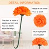 Syhood 50 Pcs Marigold Flower Heads Bulk Mexican Party Decorations