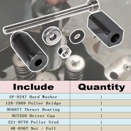 Generic for Caterpillar CAT Engine 9U-6891 Injector Sleeve Cup Remover & Installer kit Tool for CAT Caterpillar 3406E C-18 C10 C12 C15 C16 Engines