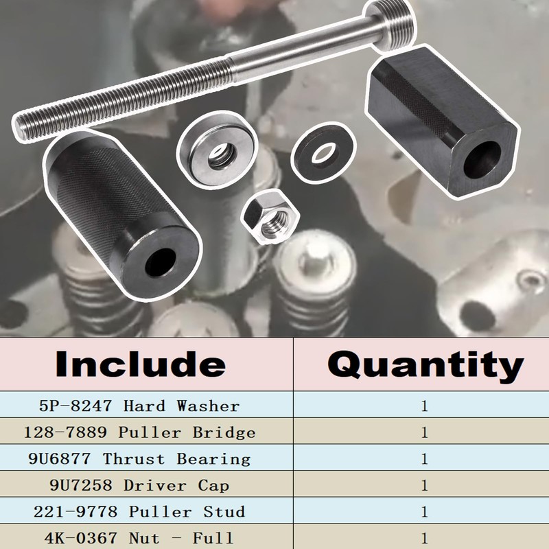 Generic for Caterpillar CAT Engine 9U-6891 Injector Sleeve Cup Remover
