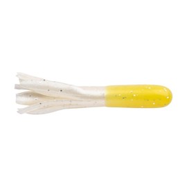 Berkley PowerBait Atomic Tubes Fishing Bait, Yellow Pearl Silver Fleck, 1.5in, Irresistible Scent and Flavor, Cut Tentacles for Subtle Action, Perfect for Trout, Crappie and Panfish