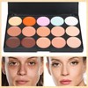 JacCherry Concealer Palette Abdeckcreme Camouflage Kosmetikum mit 15 Farben Mode
