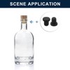 sourcing map 32 Pieces Black Rubber Stopper, 5.5mm Plug Holes