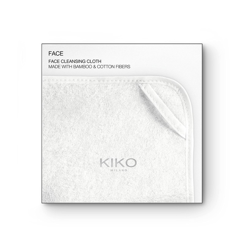 KIKO Milano Face Cleansing Cloth, Cotton and Bamboo Cloth for