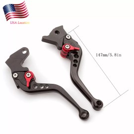 FXCNC For CBR600RR 2007-2022 Brake Clutch Levers CNC Short Adjustable Motorcycle Black